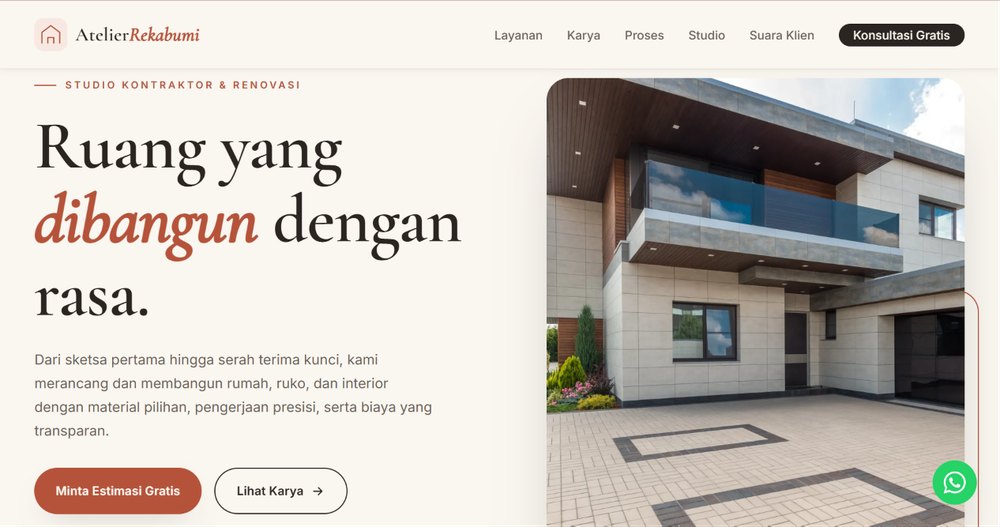 Website Atelier Rekabumi